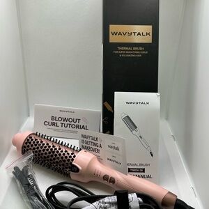 NWT Wavytalk 1.5” Thermal Brush Blowout Pink Heated Round Brush